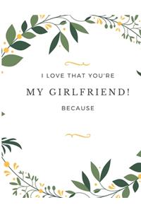 Gift Note Pad For My Girlfriend I love you Because you are My Life