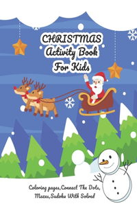 Christmas Activity Book For Kids