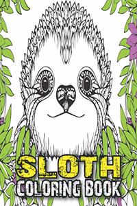 Sloth Coloring Book