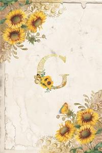 Vintage Sunflower Notebook