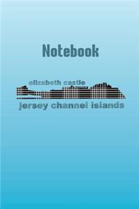 Jersey Channel Islands Checked Elizabeth Castle Notebook