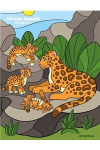 African Animals Coloring Book 3 & 4