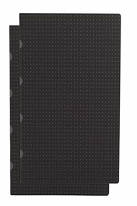 Black on Grey / Black on Grey (set of two) B7 Lined Notebooks