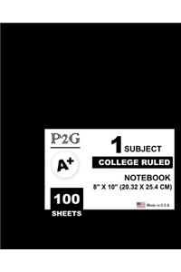 1 Subject College Ruled Notebook