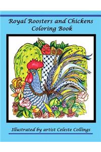 Royal Roosters and Chickens Coloring Book