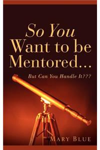 So You Want To Be Mentored...