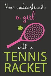 Never Underestimate A Girl With A Tennis Racket