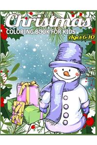 Christmas Coloring Book for Kids Ages 6-10