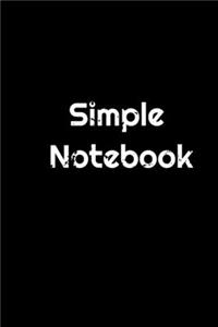 Simple Notebook (Journal / Diary) . Blank lined Notebook with 120 pages - 6*9 .