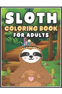 Sloth Coloring Book for Adults