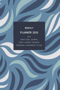 Weekly Planner 2020 with Gratitude Journal, Habit & Mood Tracker, Personal & Business TO-DOs