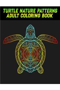 Turtle Nature Patterns Adult Coloring Book