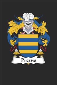 Presno: Presno Coat of Arms and Family Crest Notebook Journal (6 x 9 - 100 pages)