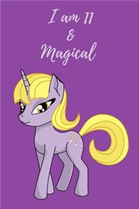 Unicorn Journal I am 11 & Magical