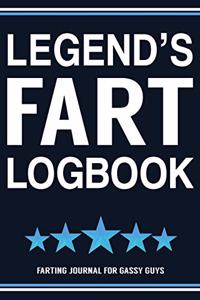 Legend's Fart Logbook Farting Journal For Gassy Guys