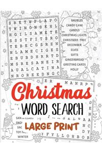 Christmas Word Search Large Print