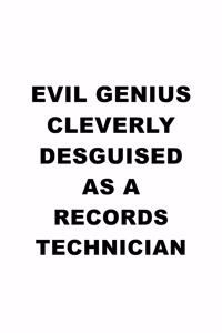 Evil Genius Cleverly Desguised As A Records Technician