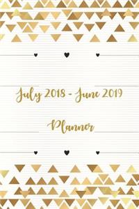 July 2018 - June 2019 Planner