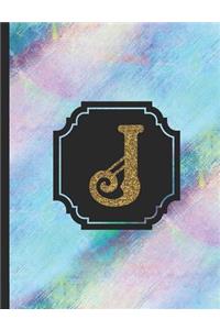 Letter J Monogram Notebook