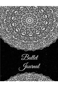 Bullet Journal: Black Mandala, 8.5