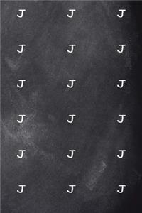 Monogram J Pattern 2019 Weekly Planner Monogram J Chalkboard 134 Pages