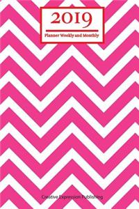 2019 Planner Weekly and Monthly: Weekly Calendar and Notes 2019 Professional Planner 6x9 Task Planner and Organizer