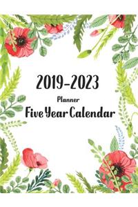 2019-2023 Five Year Calendar Planner