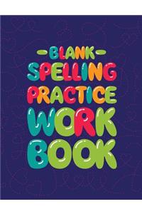 Blank Spelling Practice Workbook