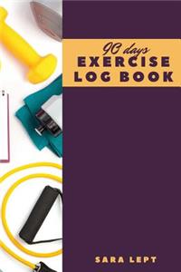90 Days Exercise Log Book