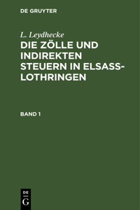 Zölle und indirekten Steuern in Elsaß-Lothringen