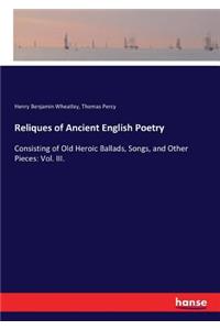 Reliques of Ancient English Poetry