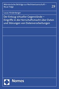 Der Entzug Virtueller Gegenstande - Eingriffe in Die Herrschaftsmacht Uber Daten Und Storungen Von Datenverarbeitungen