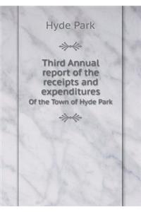 Third Annual report of the receipts and expenditures Of the Town of Hyde Park