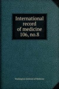 International record of medicine