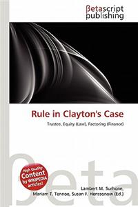 Rule in Clayton's Case