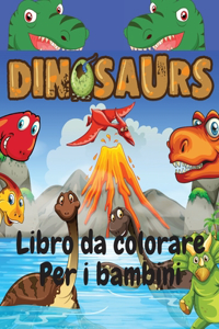 Dinosauri libro da colorare per i bambini