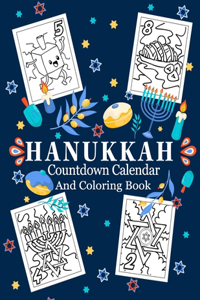 Hanukkah Countdown Calendar And Coloring Book