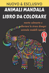 Animali mandala libro da colorare