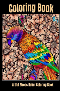 Artful stress relief coloring book