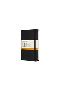 MEDIUM RULED HARDCOVER NOTEBOOK BLACK