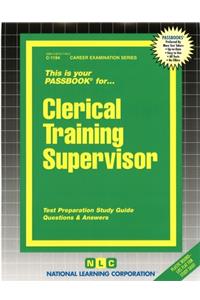Clerical Training Supervisor