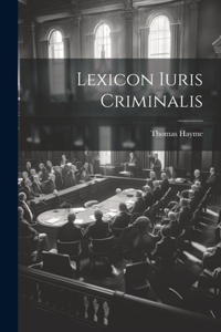 Lexicon Iuris Criminalis