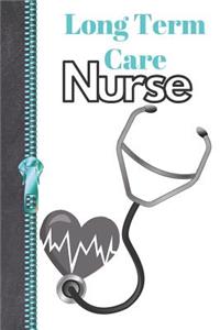 Long Term Care Nurse: Nurse Occupation Personalized Job Title Blank Lined Writing Journal For Woman