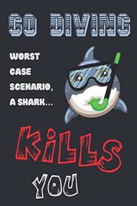 Go Diving. Worst Case Scenario, a Shark...Kills You
