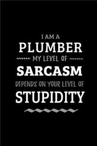 Plumber - My Level of Sarcasm Depends On Your Level of Stupidity