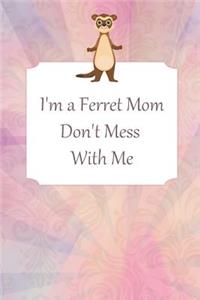 Thick Journal - Notebook (120 Pages) - Ferret Mom, Ferret Gifts