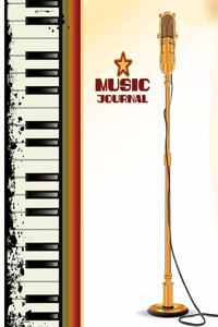 Music Journal: Music Songwriting Journal: Blank Sheet Music, Lyric Diary and Manuscript Paper for Songwriters and Musicians Gifts for Music, Art, Festival, Hippie,