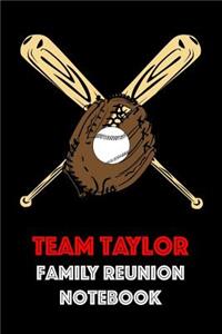 Team Taylor Family Reunion Notebook