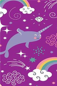 Narwhales & Rainbows - 2019 & 2020 Mid Year Academic Journal With Mind Maps, Budget Planner, Goal Setting & Inspirational Quotes