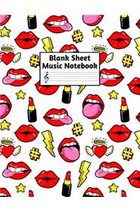 Blank Sheet Music Notebook